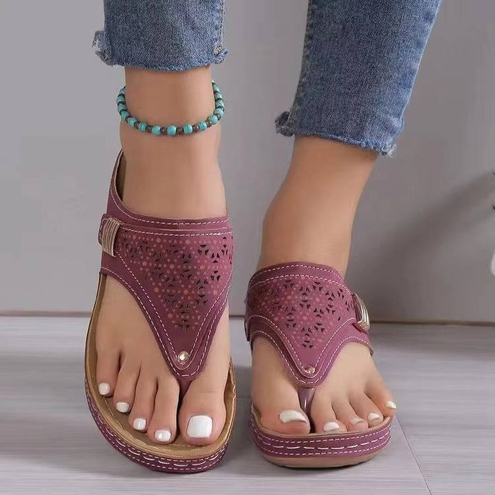 Plantar Fasciitis Orthopedic Walking Sandals for Women with Arch Support and Adjustable Straps