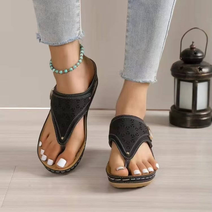 Plantar Fasciitis Orthopedic Walking Sandals for Women with Arch Support and Adjustable Straps