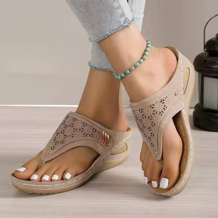 Plantar Fasciitis Orthopedic Walking Sandals for Women with Arch Support and Adjustable Straps