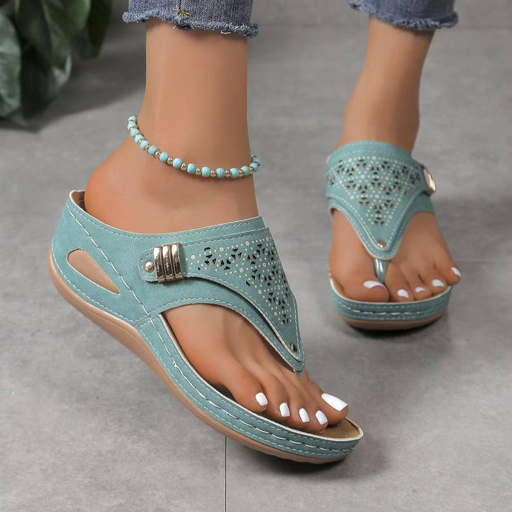 Plantar Fasciitis Orthopedic Walking Sandals for Women with Arch Support and Adjustable Straps