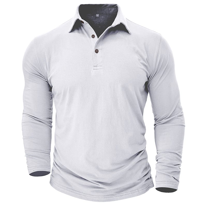 Drayce - Men's Muscle Fit Long Sleeve Polo Shirt – view 10