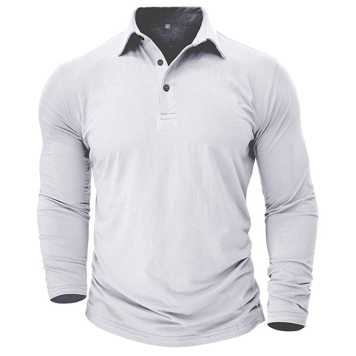 Drayce - Men's Muscle Fit Long Sleeve Polo Shirt – view 10