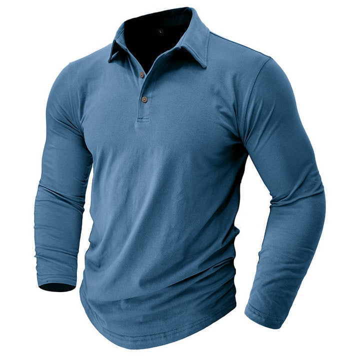 Drayce - Men's Muscle Fit Long Sleeve Polo Shirt – view 14
