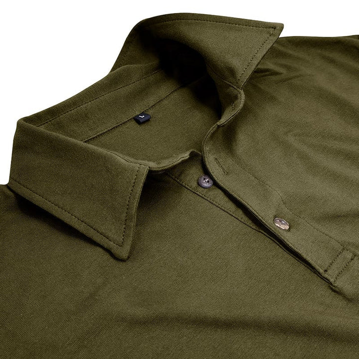 Drayce - Men's Muscle Fit Long Sleeve Polo Shirt – view 17