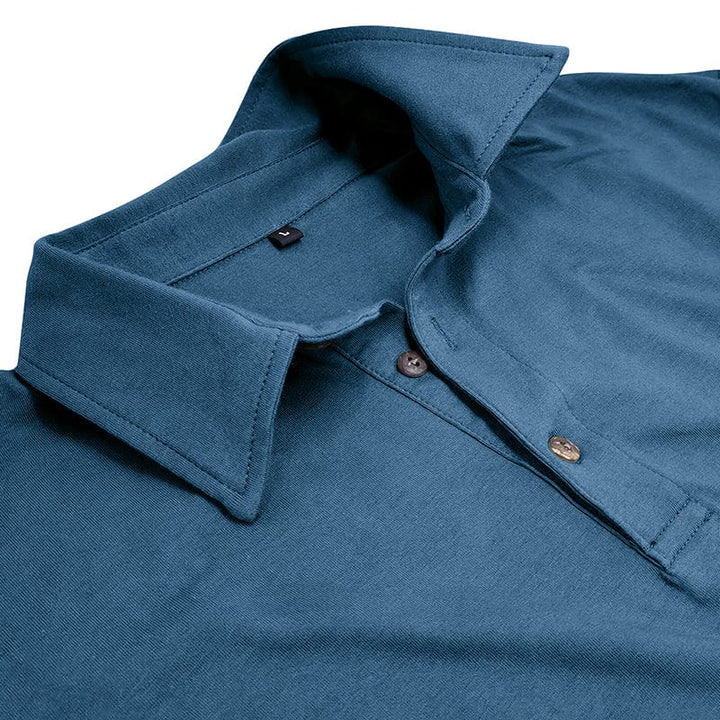Drayce - Men's Muscle Fit Long Sleeve Polo Shirt – view 18
