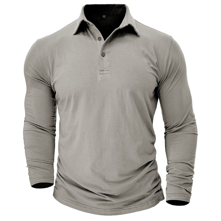Drayce - Men's Muscle Fit Long Sleeve Polo Shirt – view 7