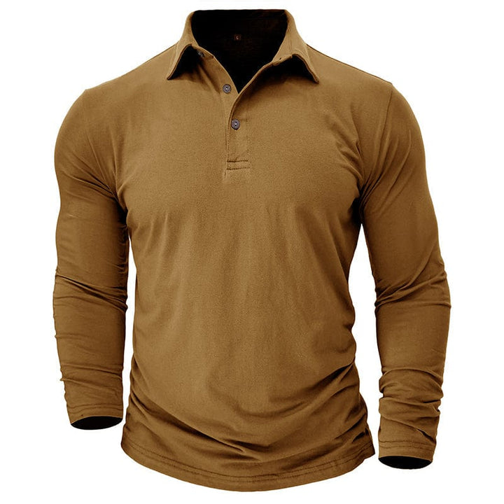 Drayce - Men's Muscle Fit Long Sleeve Polo Shirt – view 9