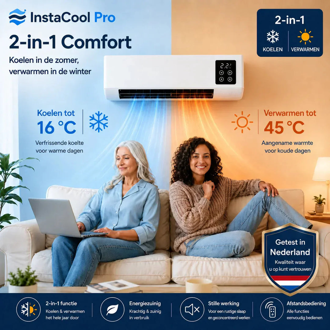 InstaCool Pro 2-v-1 klimatizace a topení – bez instalace