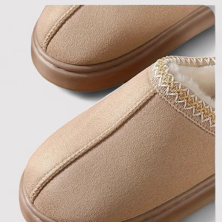 Women's Plush-Lined Slip-On House Slippers