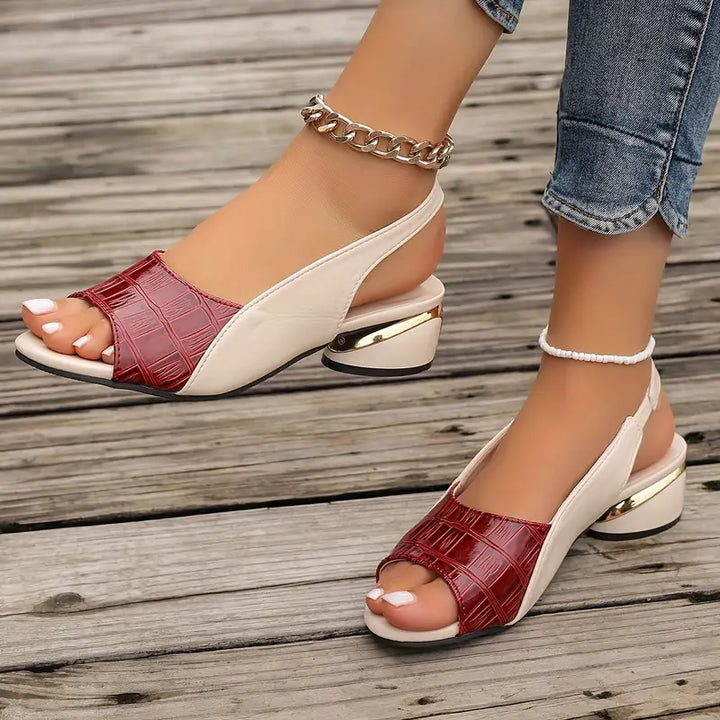 Open-Toe Sandals with Supportive Wedge Heel