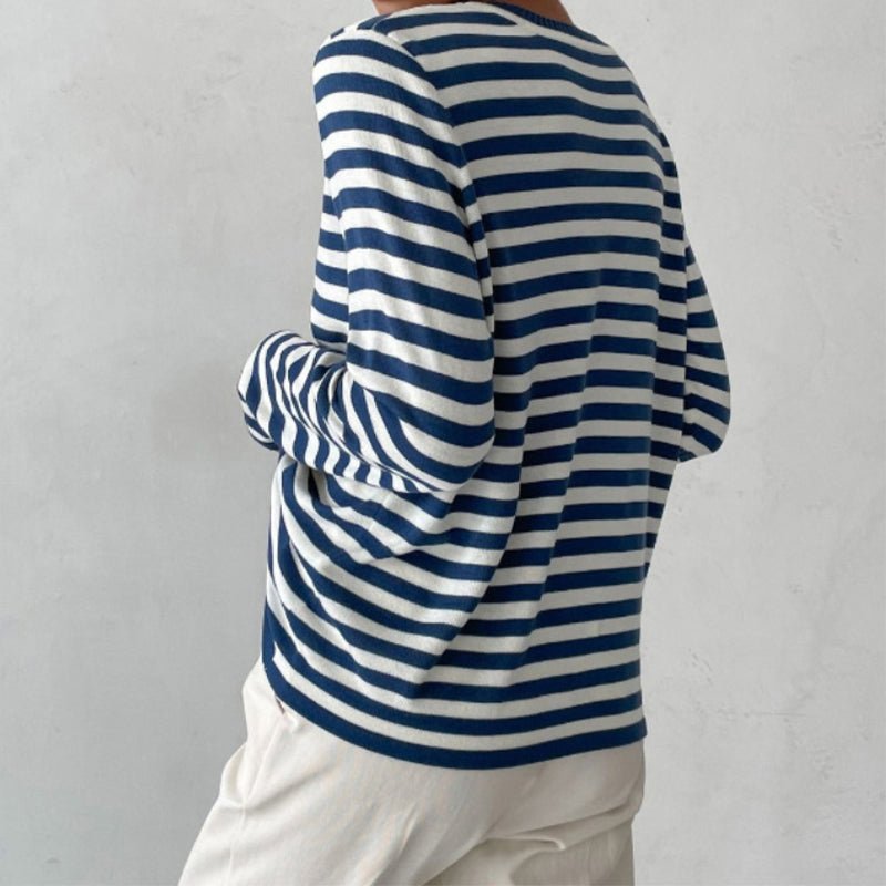 Edwina - Women's Striped Long Sleeve Jumper in a Relaxed Fit - photo 12