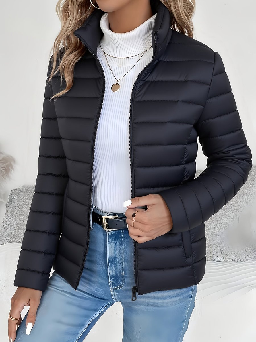 Eleana - Women's Quilted Jacket - Black