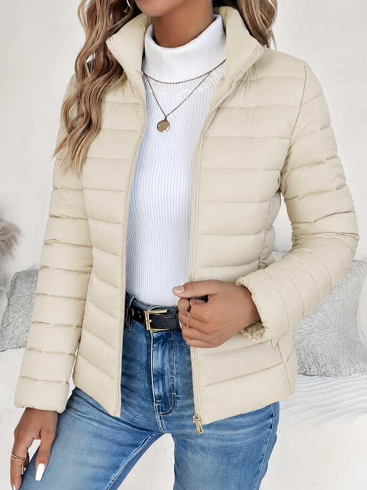 Eleana - Women's Quilted Jacket - White