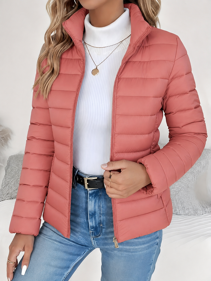 Eleana - Women's Quilted Jacket - Pink