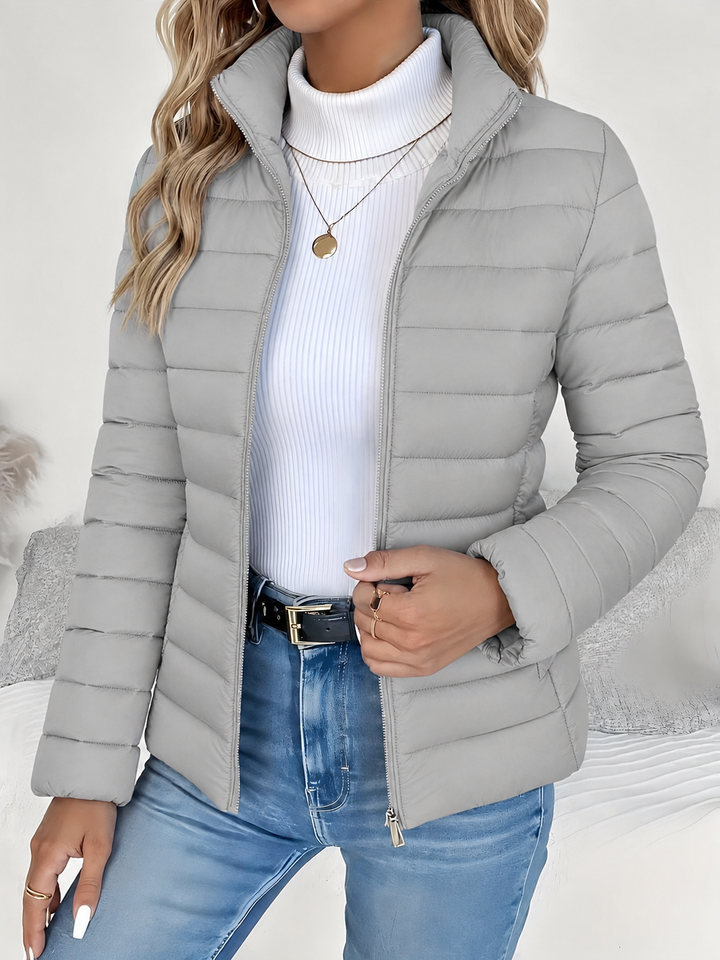 Eleana - Women's Quilted Jacket - Grey