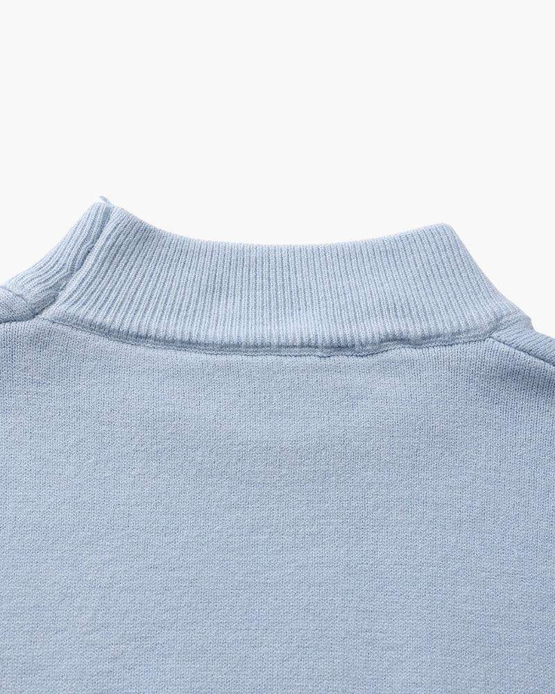Men's Ribbed Mock Neck Sweater