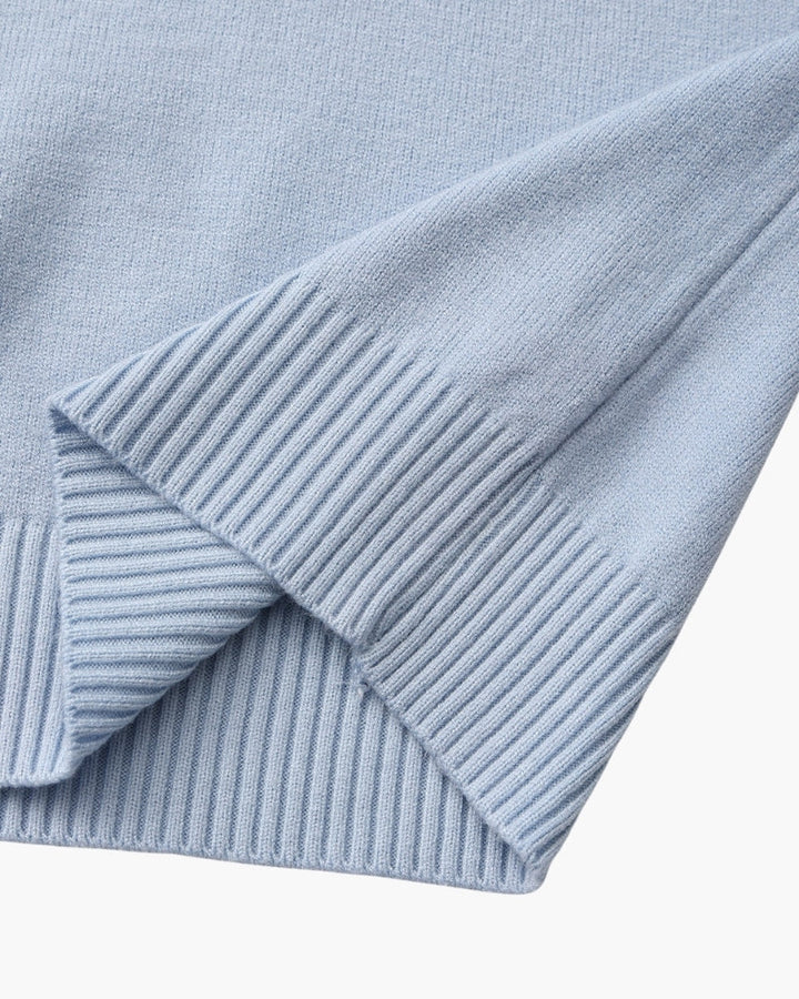 Men's Ribbed Mock Neck Sweater