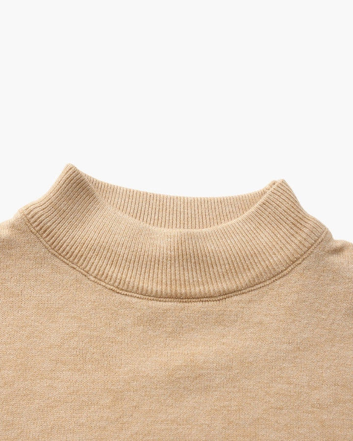 Men's Ribbed Mock Neck Sweater