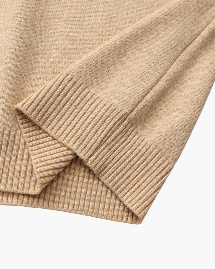 Men's Ribbed Mock Neck Sweater