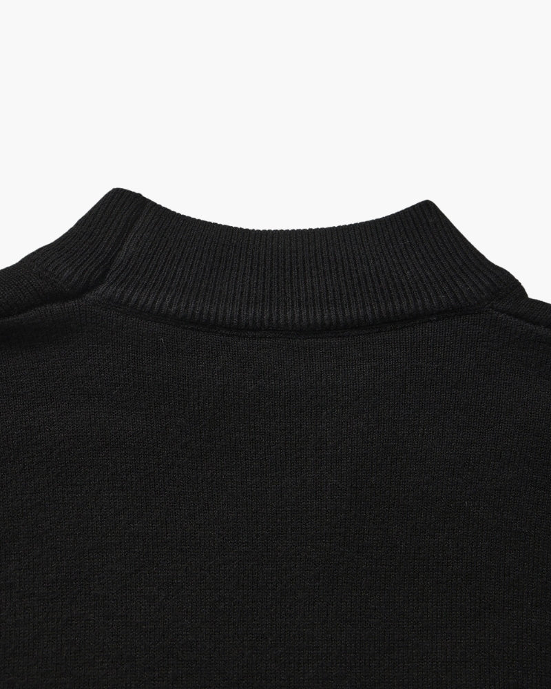 Men's Ribbed Mock Neck Sweater