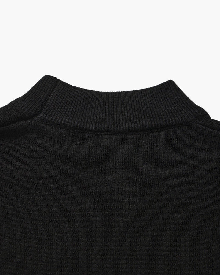 Men's Ribbed Mock Neck Sweater