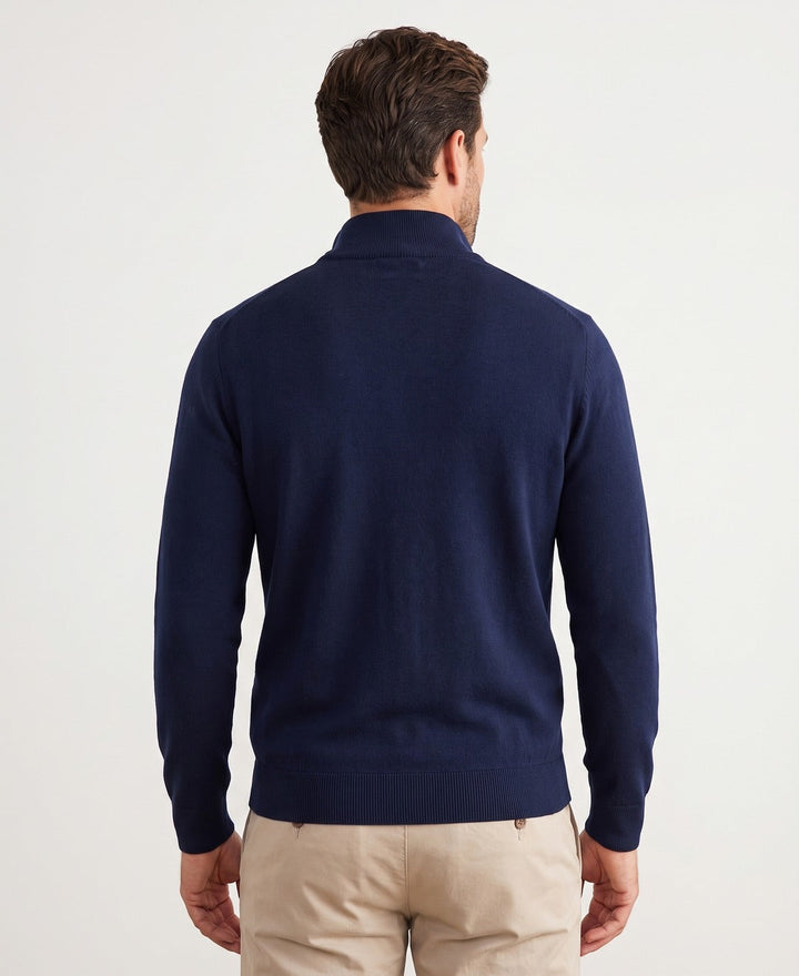 Men's Merino Quarter-Zip Jumper in a Soft Knit - photo 3
