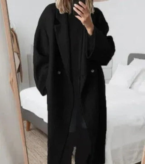 Eva | Women’s Relaxed Fit Long Minimalist Coat - photo 4
