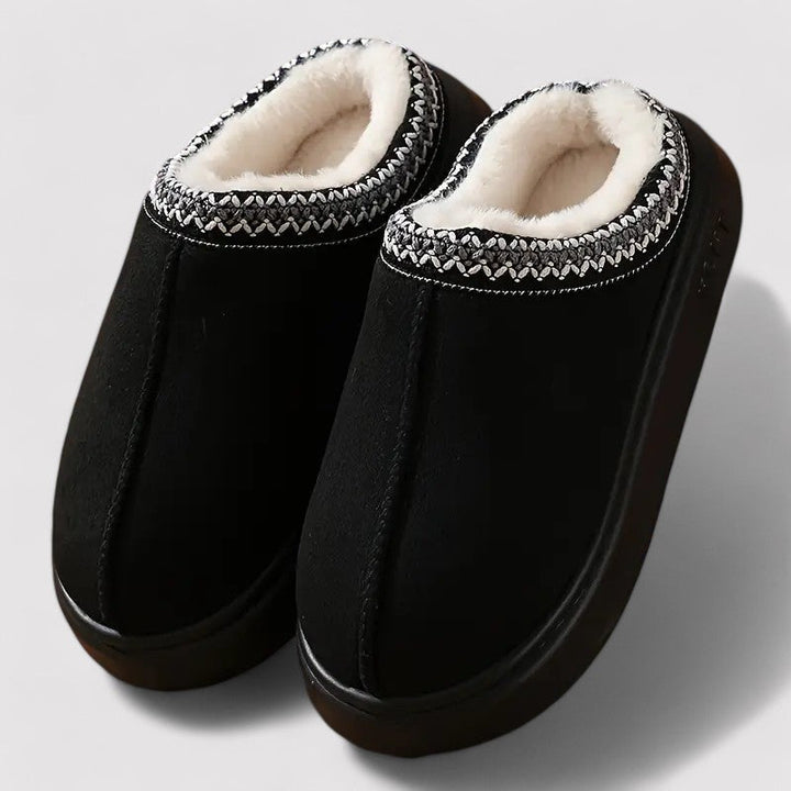 Women's Plush-Lined Slip-On House Slippers