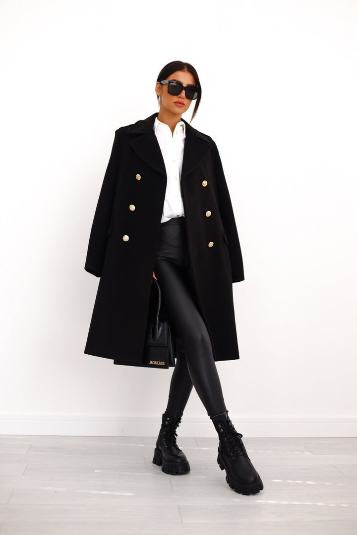 Fran - Women's Double Breasted Long Winter Coat - photo 1
