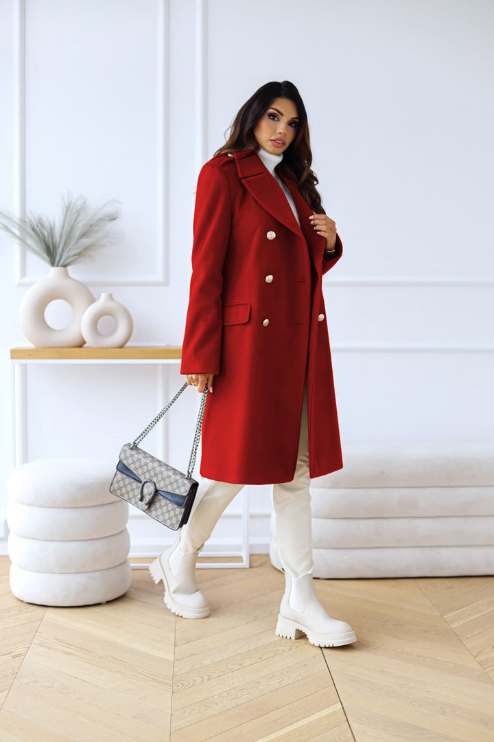 Fran - Women's Double Breasted Long Winter Coat - photo 14