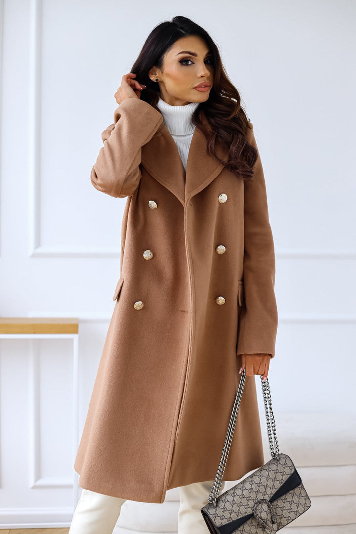 Fran - Women's Double Breasted Long Winter Coat - photo 15