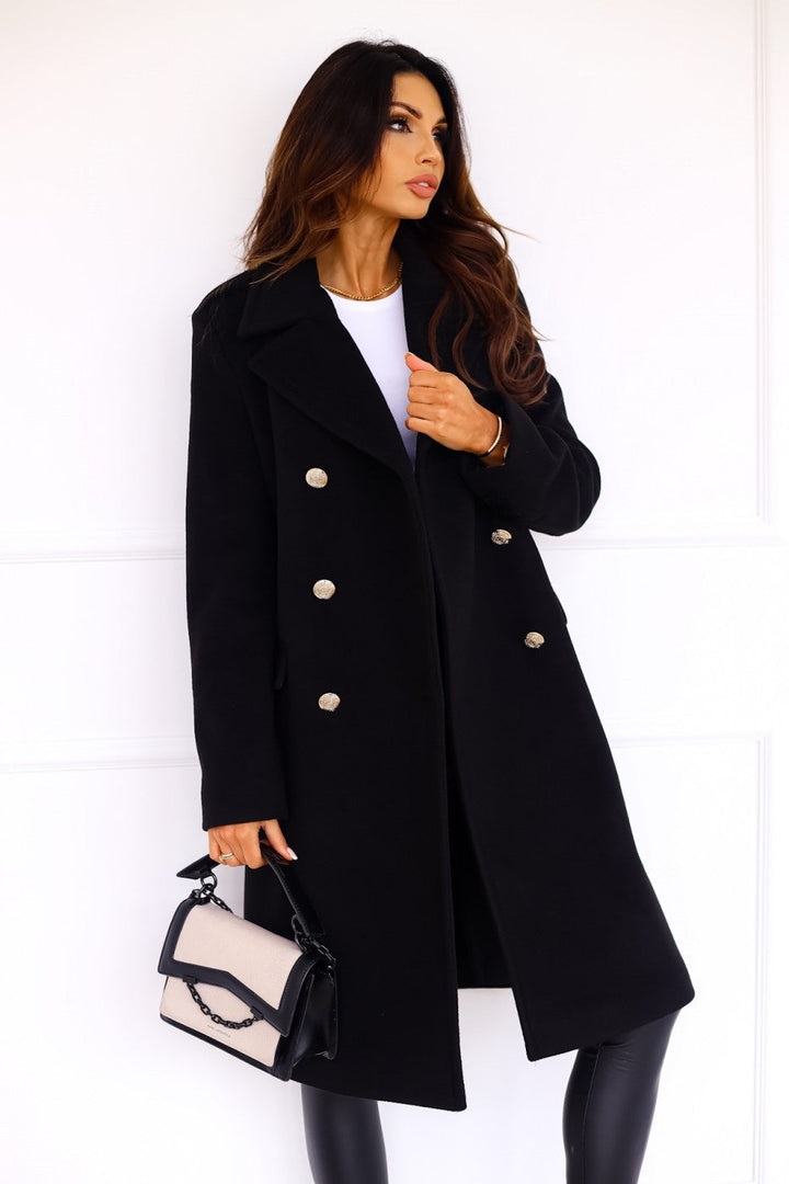 Fran - Women's Double Breasted Long Winter Coat - photo 6