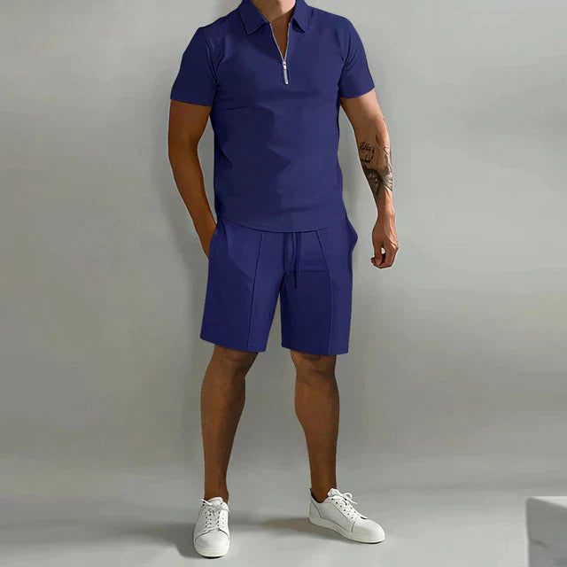 Pánský set polokošile a kraťasů ve stejném designu