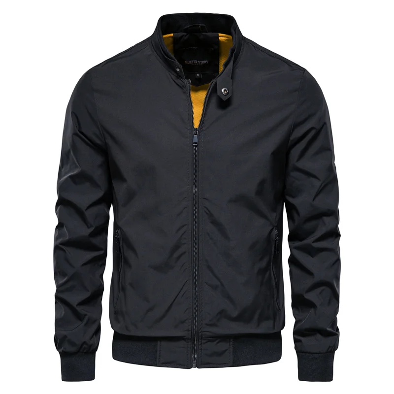Men's Bomber Jacket with Collar