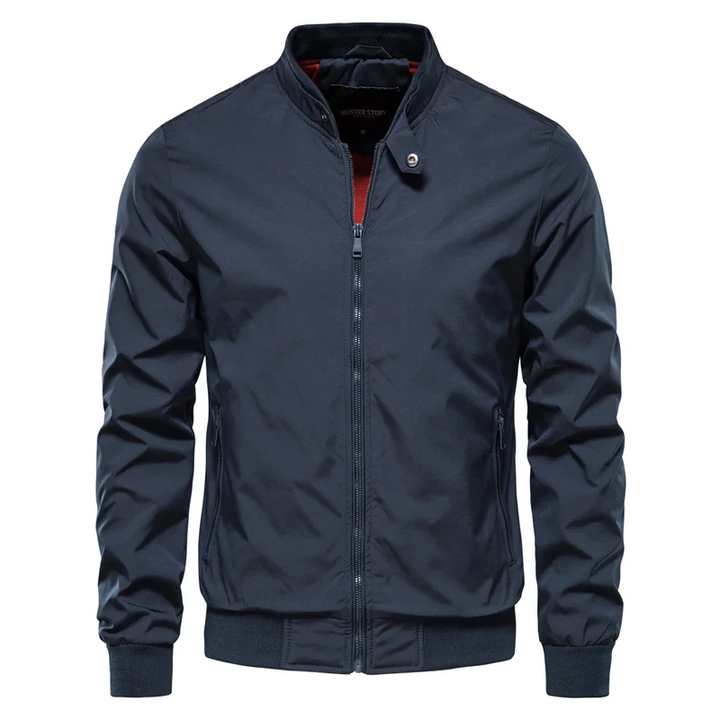 Men's Bomber Jacket with Collar