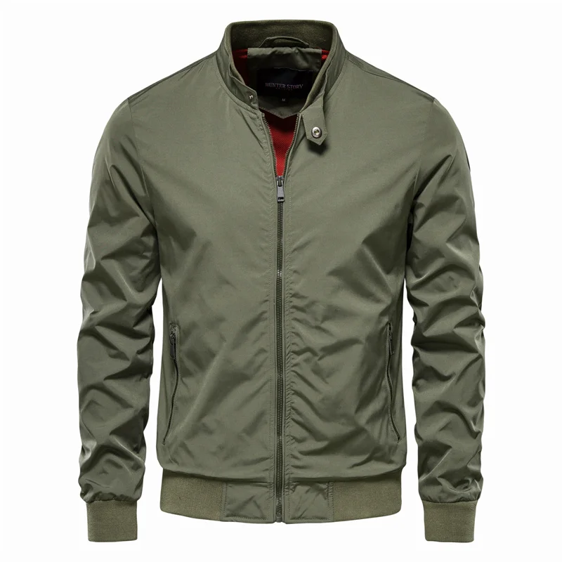 Men's Bomber Jacket with Collar