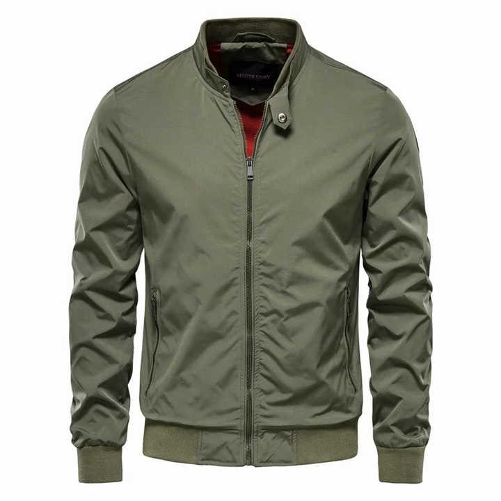 Men's Bomber Jacket with Collar
