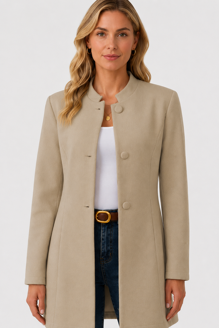 Women's Hallie Wool Like Coat - Khaki