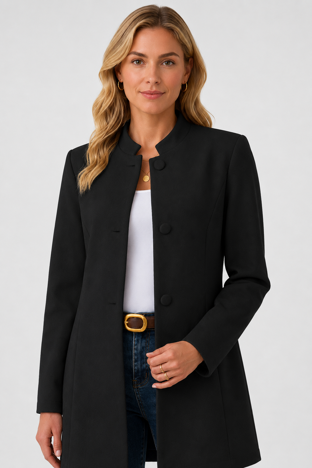 Women's Hallie Wool Like Coat - Black