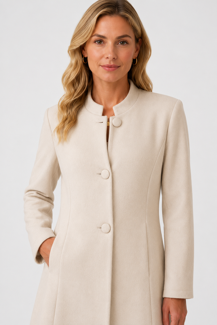 Women's Hallie Wool Like Coat - Apricot