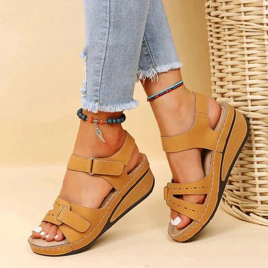 Harriet | Women's Orthopedic Platform Wedge Sandals