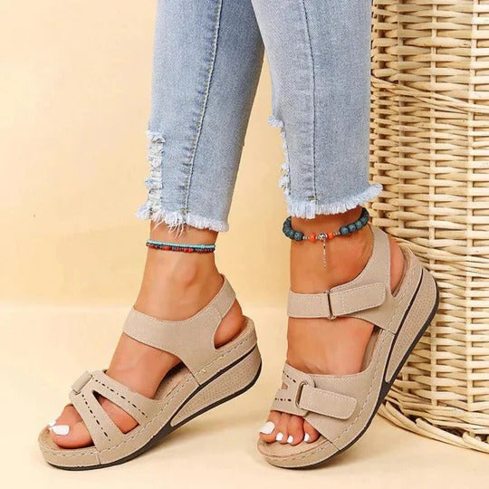 Harriet | Women's Orthopedic Platform Wedge Sandals