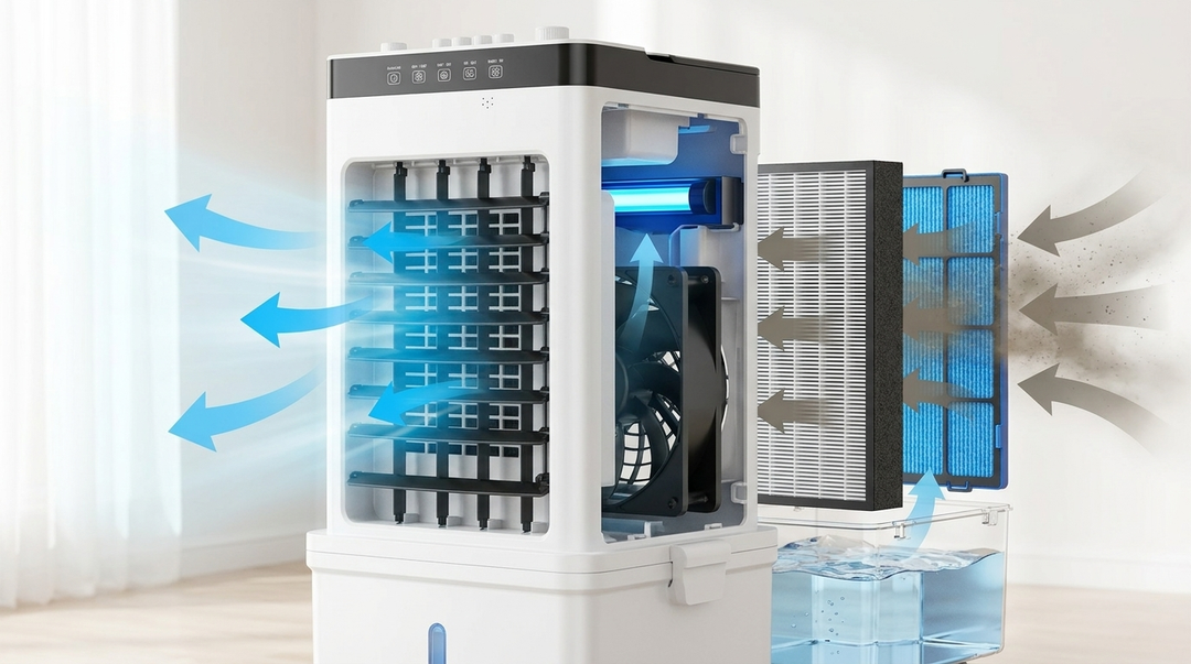 CoolLife Mobile Air Cooler 3-v-1 s dálkovým ovládáním