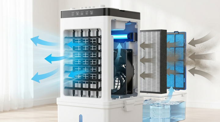 CoolLife Mobile Air Cooler 3-v-1 s dálkovým ovládáním