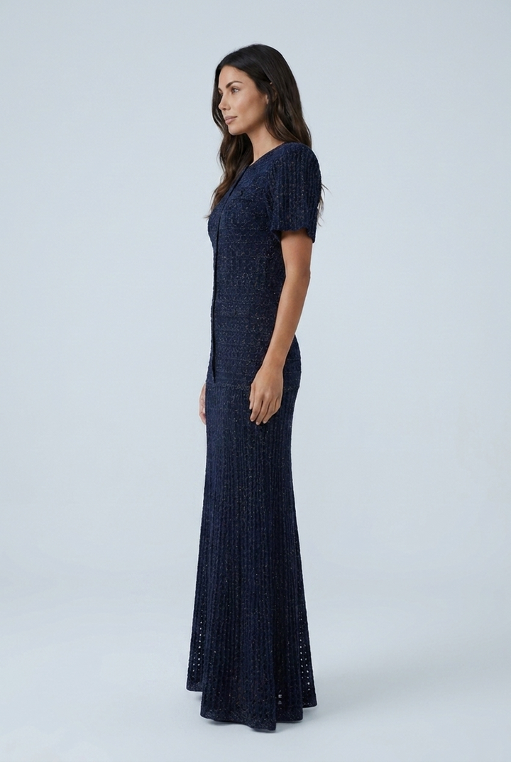 Women's Open Knit Maxi Dress
