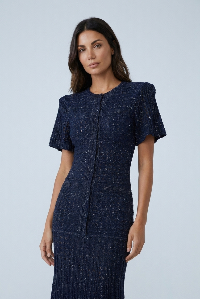 Women's Open Knit Maxi Dress