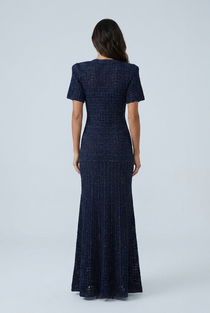 Women's Open Knit Maxi Dress