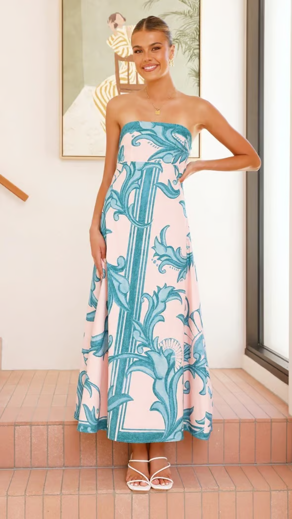 Poppy - Strapless Maxi Dress