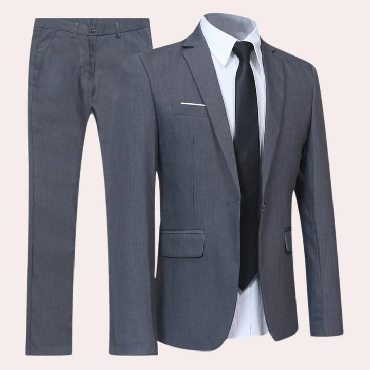 Men's Slim Fit 2 Piece Suit Formal Business Wedding Outfit