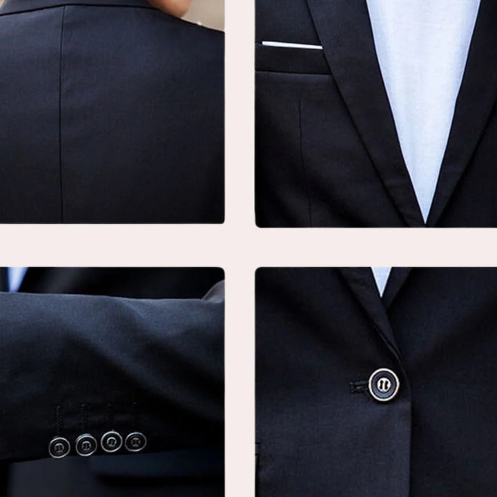 Men's Slim Fit 2 Piece Suit Formal Business Wedding Outfit